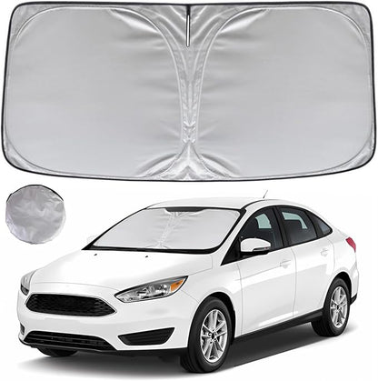 KAYZT Windshield Sun Shade for 2012-2018 Ford Focus S, Electric Sedan Hatchback by KAYZT