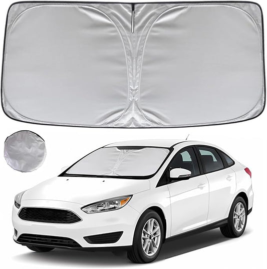KAYZT Windshield Sun Shade for 2012-2018 Ford Focus S, Electric Sedan Hatchback by KAYZT