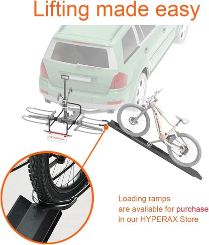 HYPERAX Volt RV -RV Approved Hitch Mounted 2 E Bike Rack Carrier - Image 6