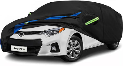 Avecrew Car Cover Custom Fit for Toyota Corolla, Waterproof All Weather Full by Avecrew