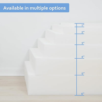 GoTo Foam 2" Height x 24" Width x 72" Length 43ILD Upholstery Cushion Made in - Image 4
