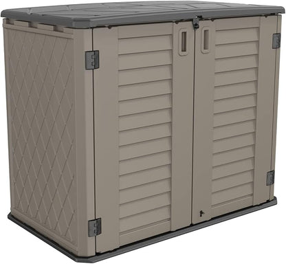 HOMSPARK Storage Shed Weather Resistance, Horizontal Storage Shed by HOMSPARK