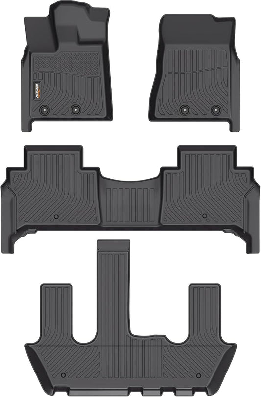 Binmotor-Floor Mats for Nissan Armada/Infiniti QX80 2025, Bucket Seat 丨 TPE All by VisittheBinmotor