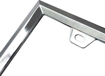 3D Chrome License Plate Frames, Pure Zinc Alloy Metal - Image 2