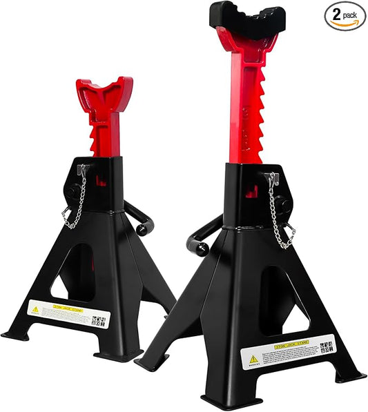 Jack Stands 3 Ton with Double Pin Locking, Car Jack Stand 11.22"-16.54" by YATOINTO