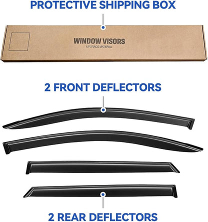 Window Visors Rain Guards for 2016 2017 2018 2019 2020 2021 Hyundai Tucson - Image 5