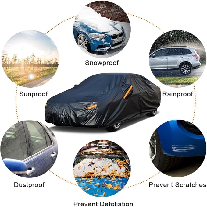 kayme 7 Layers Car Cover Custom Fit - Image 5
