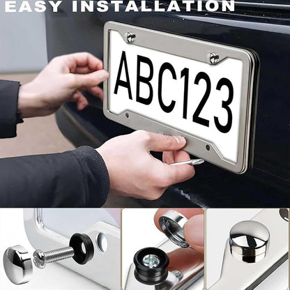 2Pack of Skull License Plate Frames Horror Skull Car Decor Accessories - Image 6
