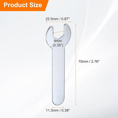 HARFINGTON 10pcs Small Wrench 10x70x1.5mm Metric U-Shaped Single Open Ended - Image 2