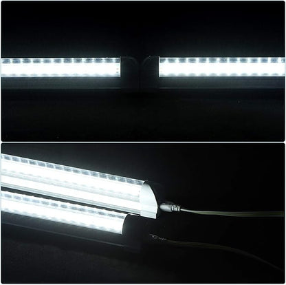 12 Pack, Led Shop Lights, 8FT Led Shop Light, 100W 6000K 15000LM Clear White - Image 5