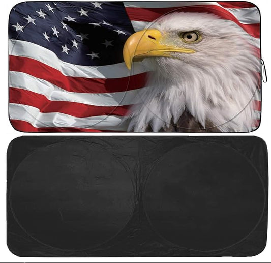 Gven Car Shade Patriotic Sun Shade by Gven