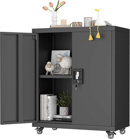 GREATMEET 31.5" H Metal Garage Storage Cabinet by GREATMEET