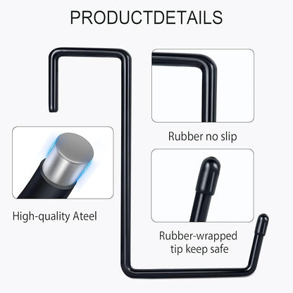 Large Vinyl Coated Heavy Duty Garage Storage Utility Hanging Hooks - Image 2