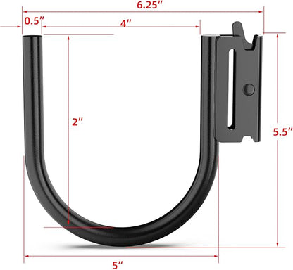 10PCS Heavy Duty E Track J Hooks，Large Steel 5" J Hook E Track Accessories - Image 3