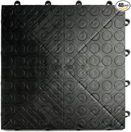 Big Floors GarageDeck Coin Pattern, Durable Copolymer Interlocking Modular by BigFloors
