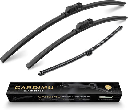 Replacement for BMW X7 Windshield Wiper Blades, 3 Pieces of Car Front and Rear by GARDIMU