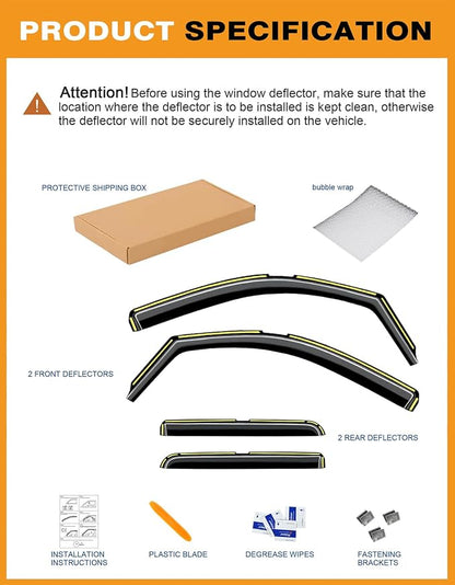 in-Channel Window Rain Guards Fit - Image 8