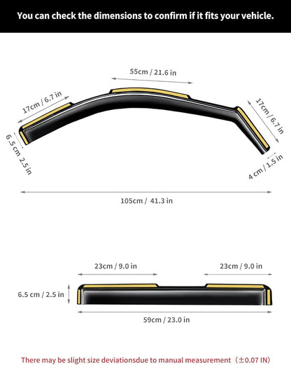 in-Channel Window Rain Guards Fit - Image 6
