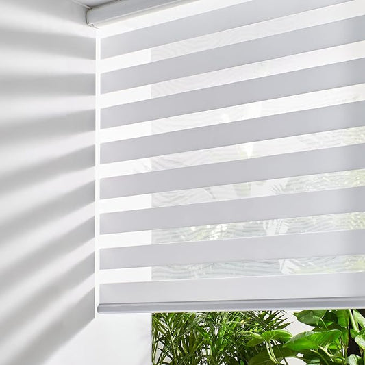 Persilux Zebra Blinds for Windows, Cordless Roller Shades for Windows Room by PersiluxHome