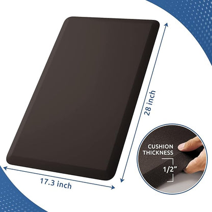 KitchenClouds Kitchen Mat Cushioned Anti Fatigue Rug 17.3"x28" Waterproof Non - Image 2