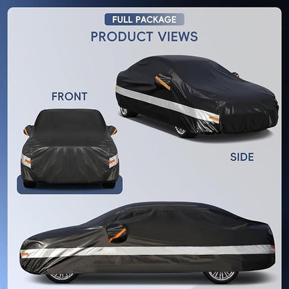 10 Layers Car Cover Custom Fit for Cadillac, Waterproof All Weather for - Image 6