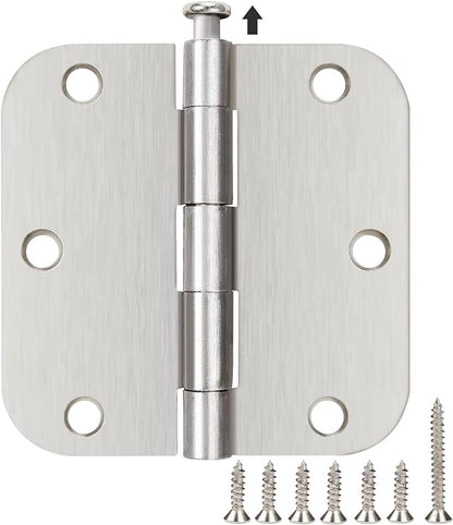 12 Pack Interior 3.5" Brushed Nickel Door Hinges by TDCHINGES