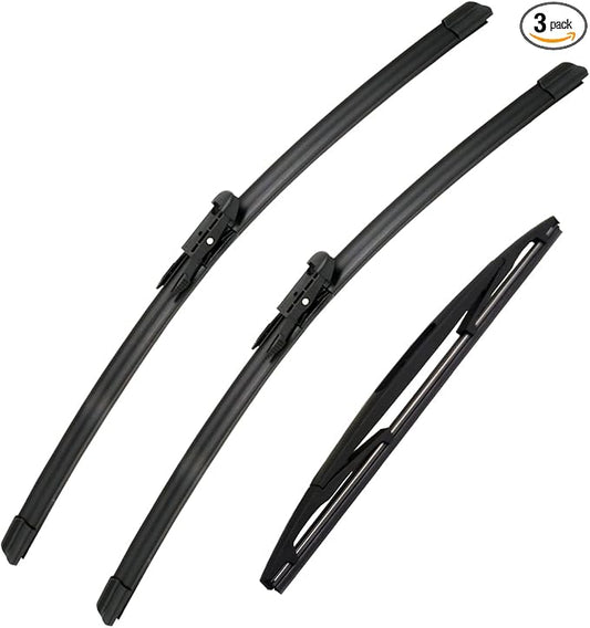 3 Wipers Set for 2008 2009 2010 2011 2012 Ford Escape, Windshield Wiper Blades by SCTIOANSNOemWiperBlades