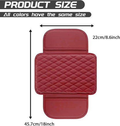Car Center Console Cover, Upgraded Leather Arm Rest Cover - Image 2