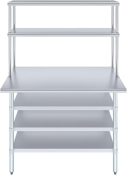 Amgood (24" x 48" Stainless Steel Work Table - Image 2