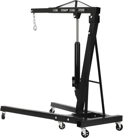 2 Ton Folding Engine Hoist Heavy Duty Carbon Steel Hydraulic Shop Engine Crane - Image 4