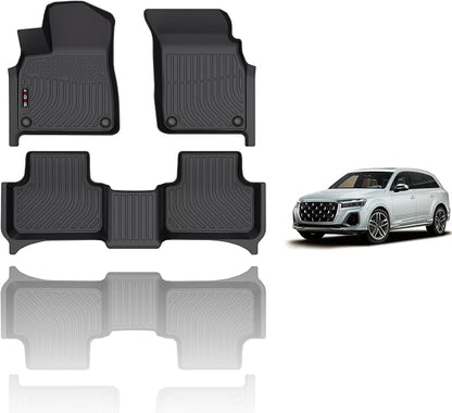 KELCSEECS Floor Mats Custom for Q7/SQ7 2025 2024-2020 & Q8/SQ8 2025 2024-2019 by KELCSEECS