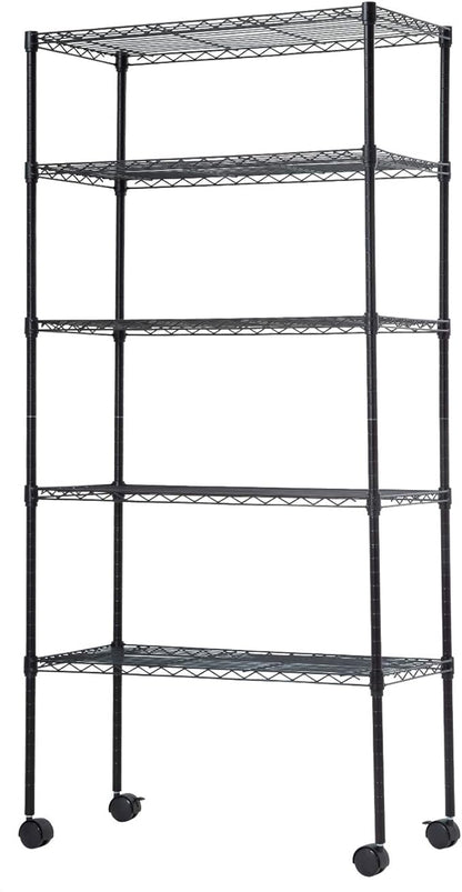 Wire Shelving Unit Metal Shelf Organizer Heavy Duty Wire Rack Storage Unit Rack by BestOffice