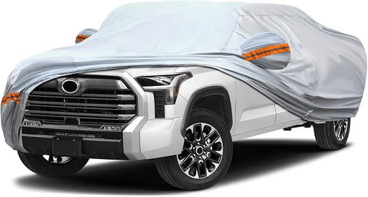 KEYOOG Car Cover, Fit for 230"-260" Length Pickup Truck, 6-Layer All-Weather by KEYOOG