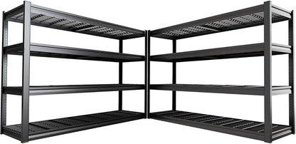 68" Wide Garage Shelving Unit, Heavy Duty Garage Storage Shelves, 3500 LBS by PMKES