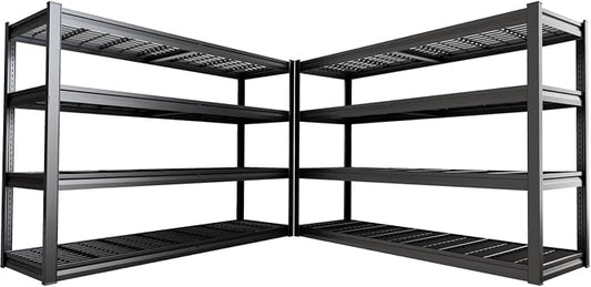 68" Wide Garage Shelving Unit, Heavy Duty Garage Storage Shelves, 3500 LBS by PMKES