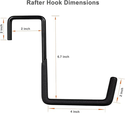 Rafter Hanger Hook 2 Pcs, Large S Hooks, Upgraded Fence Hangers, Ladder and - Image 2