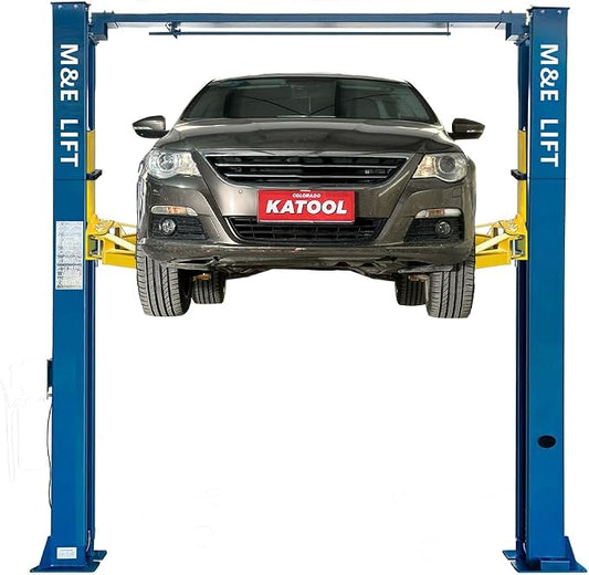 ME 9000lbs 110v 2 Post Lift Max. Lifting Height 74.8" 2 Post Car Lift Auto Lift by Katool