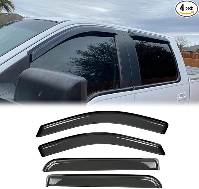 Side Window Visor Wind Deflector, Window Visor Compatible by Puermto