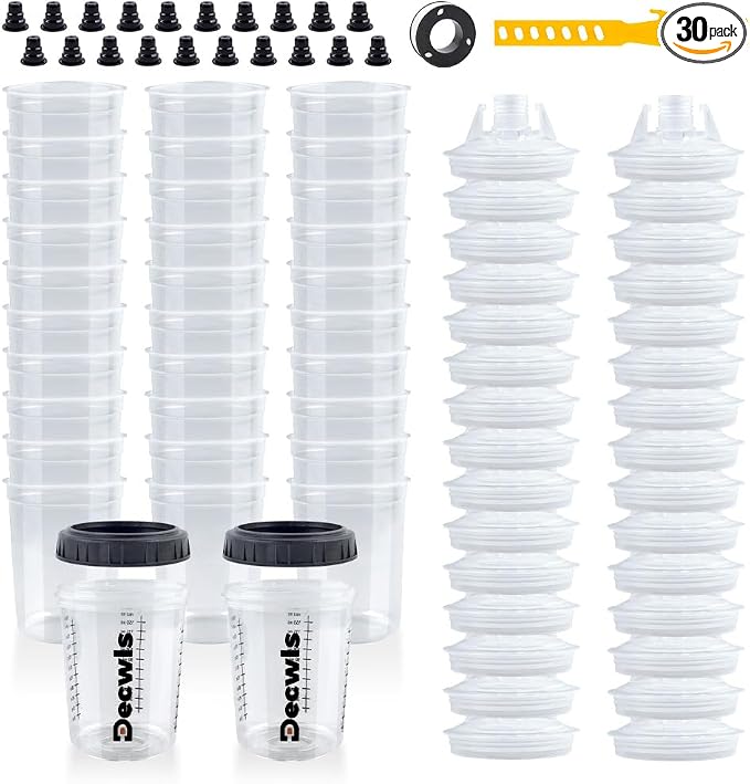 Disposable Paint Cups 6 Ounce, Mini Paint Mixing Cups by Decwls