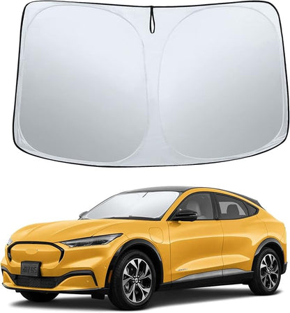 Sze Windshield Sunshade for 2021-2022 2023 2024 2025 Ford Mustang Mach-E by Sze