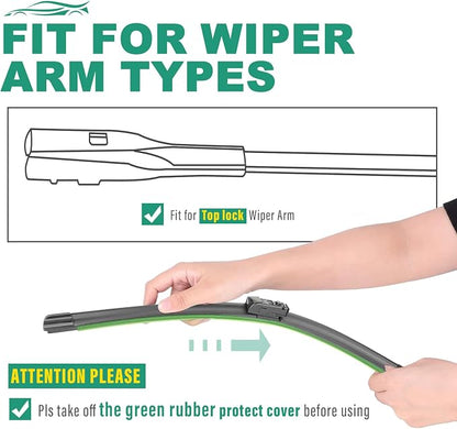 26" 18" 16" Windshield Wiper Blades Replacement - Image 7