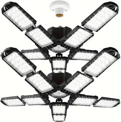 2 Packs LED Garage Light, Super Bright Screw in E26/E27 Ceiling Shop Work Lamp by PINSAI