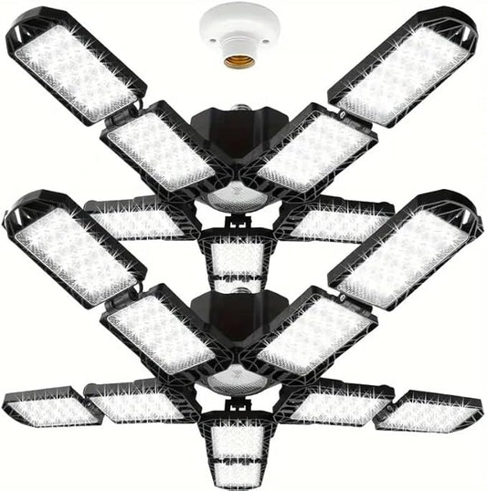2 Packs LED Garage Light, Super Bright Screw in E26/E27 Ceiling Shop Work Lamp by PINSAI