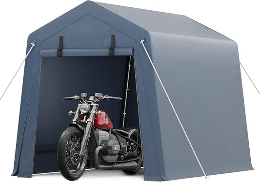 6x6 FT Outdoor Storage Shed, Portable Carport by GarveeLife
