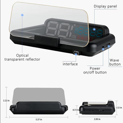 Universal Car HUD Head Up Display T900, - Image 8