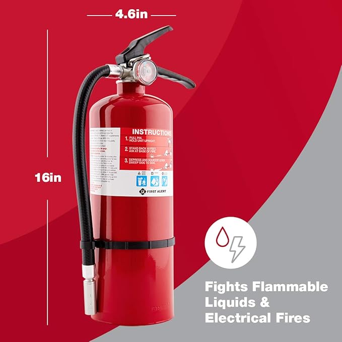 First Alert Fire Extinguisher for Home & Commercial Use, Heavy Duty - Image 5