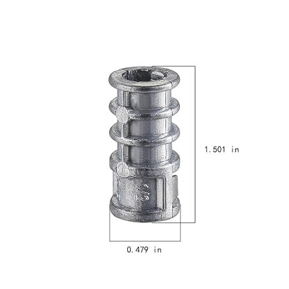 Wensilon 1/4 * 1-1/2 Lag Shield Anchor Long Zinc Alloy Bolts Concrete Anchors - Image 2