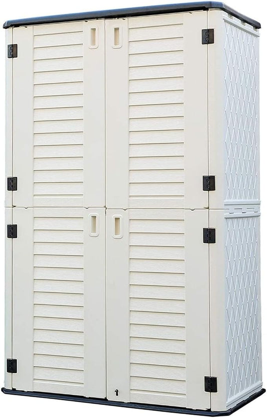 HOMSPARK Storage Shed Weather Resistance, Vertical Storage Shed by HOMSPARK