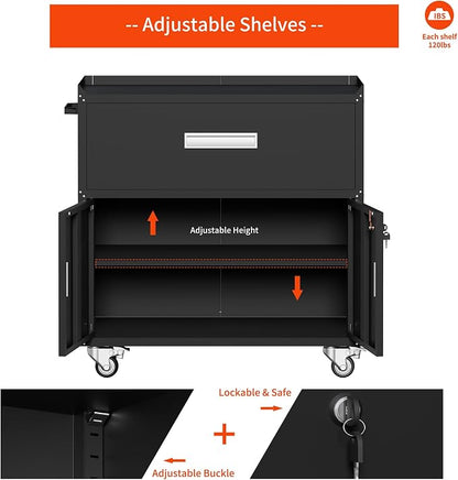 Metal Garage Storage Cabinet - Image 3