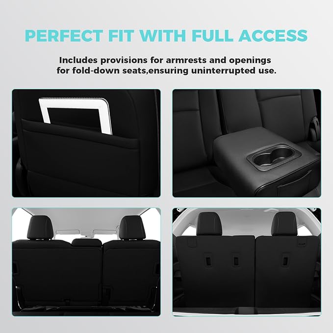 for Honda Pilot Seat Covers, Full Set Custom Car Seat Protectors Fit Pilot EX-L - Image 5